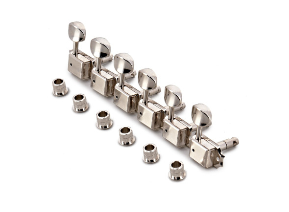 Gotoh Jogo de carrilhões p/guitarra eléctrica SD91-MG 05M 6L Nickel c/Magnum Lock Gotoh Jogo de carrilhões p/guitarra eléctrica SD91-MG 05M 6L Nickel c/Magnum Lock